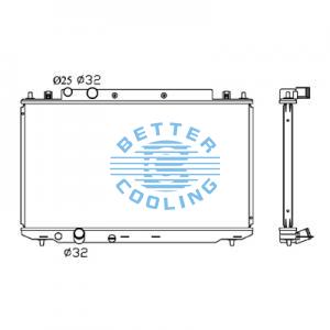 All Aluminum Radiator For Av Agricultural Vehicles Dpi: