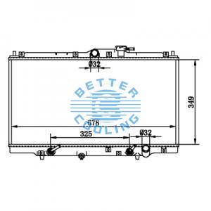All Aluminum Radiator For Nissan Van  Mt Dpi: