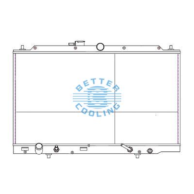 All Aluminum Radiator For Honda Accord 98-02 2.3l Dpi:2147