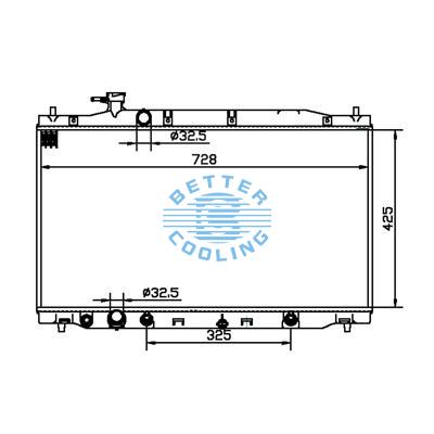 All Aluminum Radiator For Honda Cr-v 2010-2011 Dpi:13155
