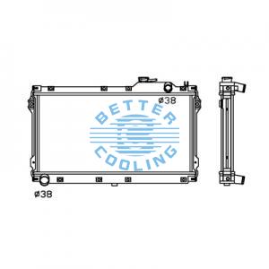 All Aluminum Radiator For Chrysler Caravan/grand Caravan Dpi: