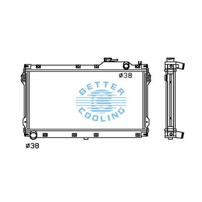 All Aluminum Radiator For Mazda Roadster/ Miata/mx-5 Mt Dpi:1140