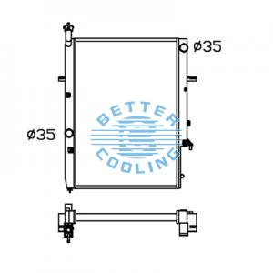 All Aluminum Radiator For Honda Civic Mt Dpi:2927