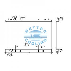 All Aluminum Radiator For Cm Pc 40-7 Dpi: