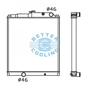 All Aluminum Radiator For Isuzu Light Truck  Mt Dpi: