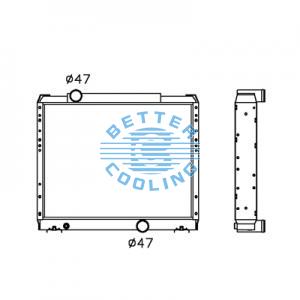All Aluminum Radiator For Mazda Pickup/2200 Petrol  Mt Dpi: