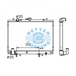 All Aluminum Radiator For Toyota Vite  Mt Dpi: