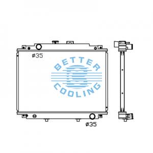 All Aluminum Radiator For Mazda Pickup/2200 Petrol  Mt Dpi: