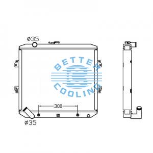 All Aluminum Radiator For Chrysler Caravan/grand Caravan Dpi: