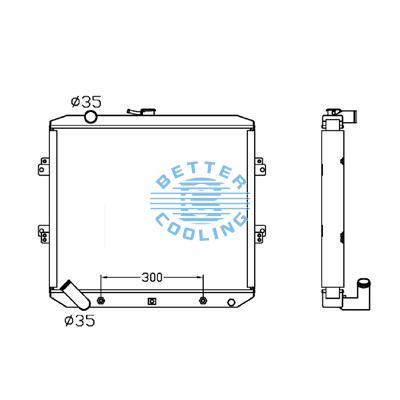 All Aluminum Radiator For Mitsubishi Montero/pajero  At Dpi:2072
