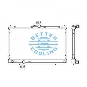 All Aluminum Radiator For Toyota Hiace  P  At Dpi: