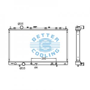 All Aluminum Radiator For Mitsubishi Pajero V32  At Dpi: