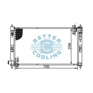 All Aluminum Radiator For Isuzu Light Truck  Mt Dpi: