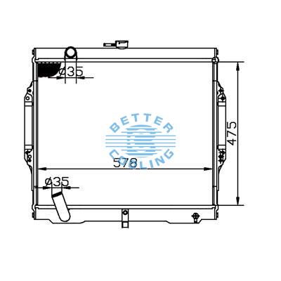 All Aluminum Radiator For Mitsubishi  Dpi:2072-mt