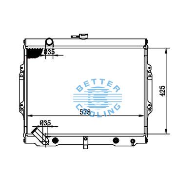 All Aluminum Radiator For Mitsubishi Pajero  At Dpi:1384