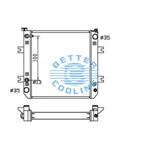 All Aluminum Radiator For Gm C V8 Bel-air At Dpi: