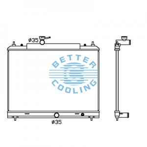 All Aluminum Radiator For Chrysler Caravan/grand Caravan Dpi: