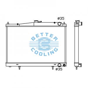 All Aluminum Radiator For Nissan Sunny/entra B13  At Dpi:1152