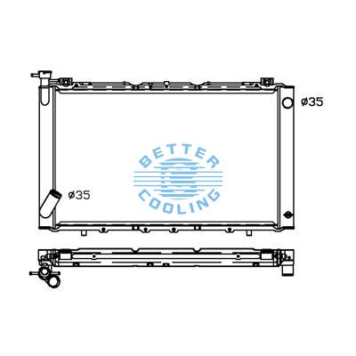 All Aluminum Radiator For Nissan Nissan Mt Dpi:67327