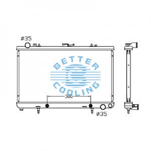 All Aluminum Radiator For Honda Cr-v 2010-2011 Dpi:13155