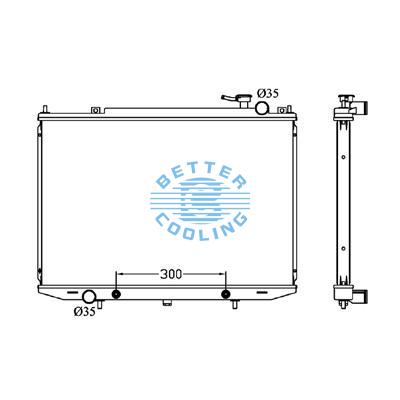 All Aluminum Radiator For Nissan Datsun Truck  At Dpi: