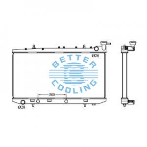All Aluminum Radiator For Toyota Toyota  Mt Dpi: