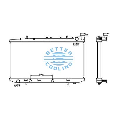 All Aluminum Radiator For Nissan Sunny/entra B13  At Dpi:1152