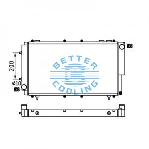All Aluminum Radiator For Mazda Pickup/2200 Petrol  Mt Dpi: