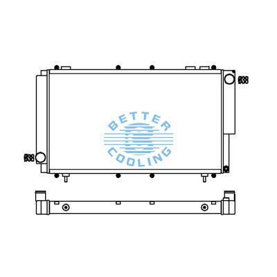 All Aluminum Radiator For Subaru Legacy  Mt Dpi:1819