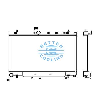 All Aluminum Radiator For Subaru Legacy  Mt Dpi:2450