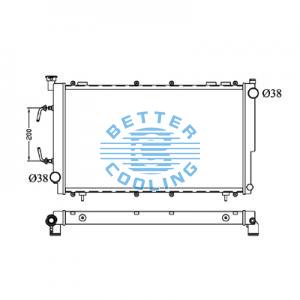 All Aluminum Radiator For Toyota Lancer/mirage Dpi:
