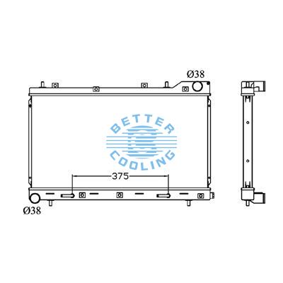 All Aluminum Radiator For Subaru Forester  At Dpi:2812