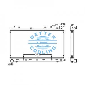 All Aluminum Radiator For Nissan Datsun Truck  At Dpi: