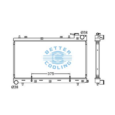 All Aluminum Radiator For Subaru Subaru  At Dpi:2674