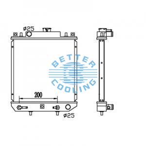 All Aluminum Radiator For Suzuki Excudo/side Kick/vit   At Dpi:2089