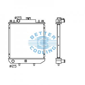 All Aluminum Radiator For Ford  Dpi: