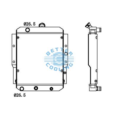 All Aluminum Radiator For Suzuki Van Dpi: