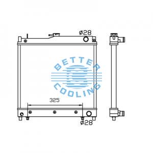 All Aluminum Radiator For Toyota Hiace  P  At Dpi: