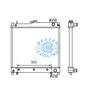 All Aluminum Radiator For Suzuki Jimmy   At Dpi: