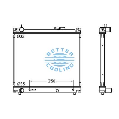 All Aluminum Radiator For Suzuki Escudo  At Dpi:2087