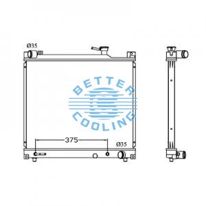 All Aluminum Radiator For Mitsubishi  Dpi: