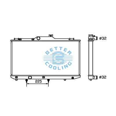 All Aluminum Radiator For Toyota Corolla Dx/geo Prizm  At Dpi:1409