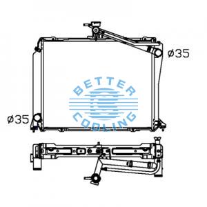 All Aluminum Radiator For Cm Pc 40-7 Dpi:
