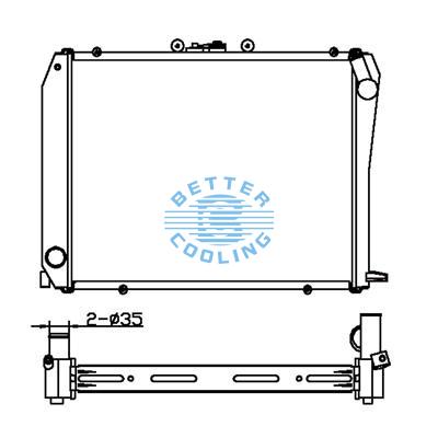 All Aluminum Radiator For Toyota Hiace  Mt Dpi: