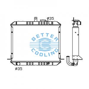 All Aluminum Radiator For Av Agricultural Vehicles Dpi: