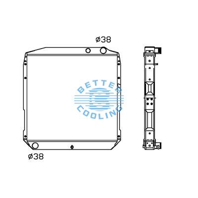 All Aluminum Radiator For Toyota Coaster   Mt Dpi: