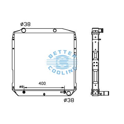 All Aluminum Radiator For Toyota Coaster  At Dpi: