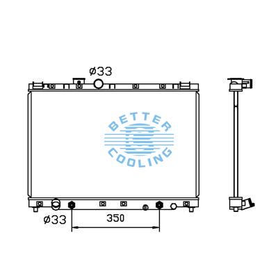 All Aluminum Radiator For Toyota Toyota  At Dpi: