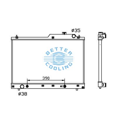 All Aluminum Radiator For Toyota Estima/previa  At Dpi: