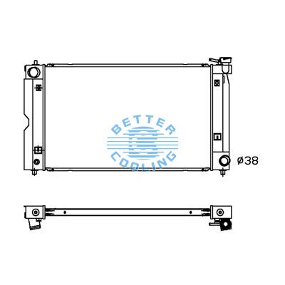 All Aluminum Radiator For Toyota Corolla   Mt Dpi: